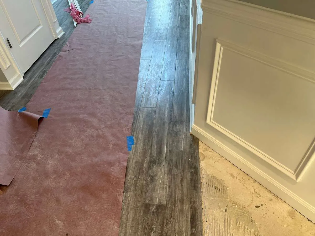 Completed marble shower restoration in Newnan